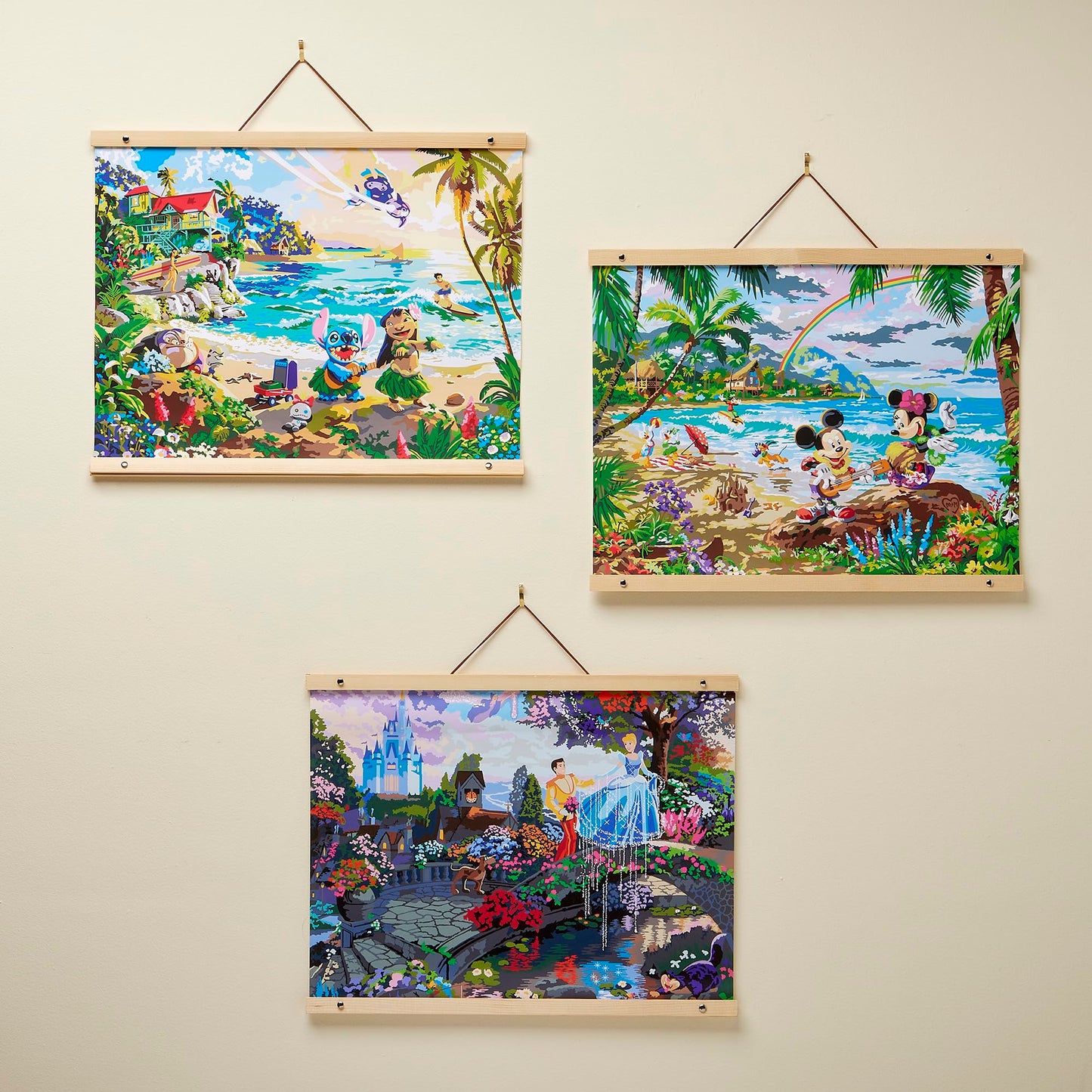 Cra-Z-Art Disney Dreams Collection Deluxe Paint by Number Thomas Kinkade Mickey & Minnie in Hawaii