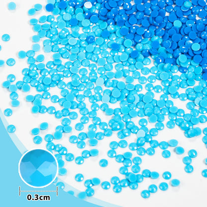 ZORETCO 223500 Pcs 447 Colors Diamond Art Painting Beads, 5D Diamond Painting Accessories, Round Diamond Painting Drills Diamonds Flat Bottom Rhinestones for Bead Art Gem Art Craft
