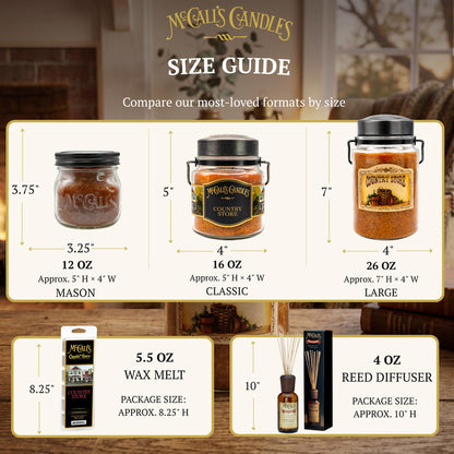 McCall’s Candles | Sunrise Cinnamon Bun | 16 oz Two-Wick Scented Candle | USA-Poured | Vintage Mason Jar with Carrying Handle | Sweet Maple & Cinnamon Bakery Fragrance