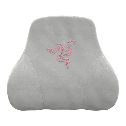 Razer Head Cushion Neck & Head Support for Gaming Chairs: Ergonomically Designed - Memory Foam Padding  - Wrapped in Plush Pink Velvet - Quartz