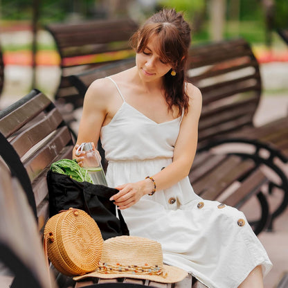 Eco Right Canvas Reusable Cotton Tote Bag for Women, Ideal for School, Grocery, Shopping, Beach & Gifts