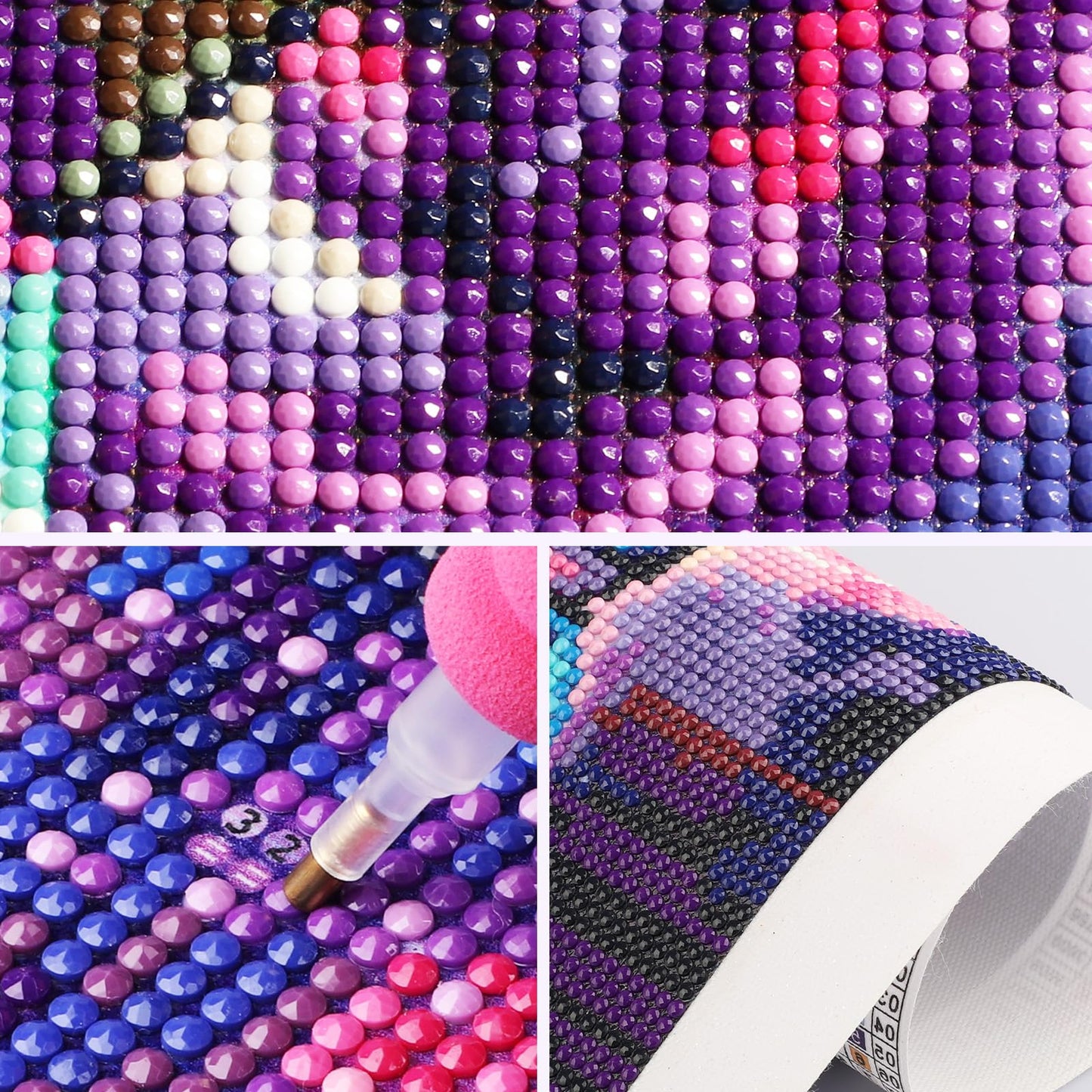 SENQAO Dragon Diamond Art Kits for Adults, DIY 5D Dragon Diamond Painting Kits for Beginners, 4 Pack Round Full Drill Diamond Dots Paintings, Diamonds Pictures Gem Art Crafts Home Decor 12x12inch