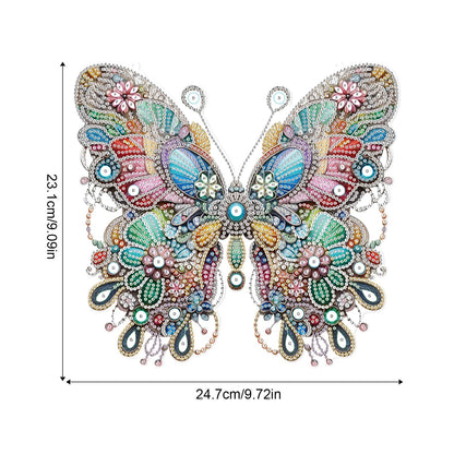 Diamond Art Painting Hanging Pendant, DIY Butterfly 5D Special Shape Crystal Diamond Art Partial Mosaic Making Craft Wreath Ornaments, Large size Home wall decor window decoration Handmade Gift