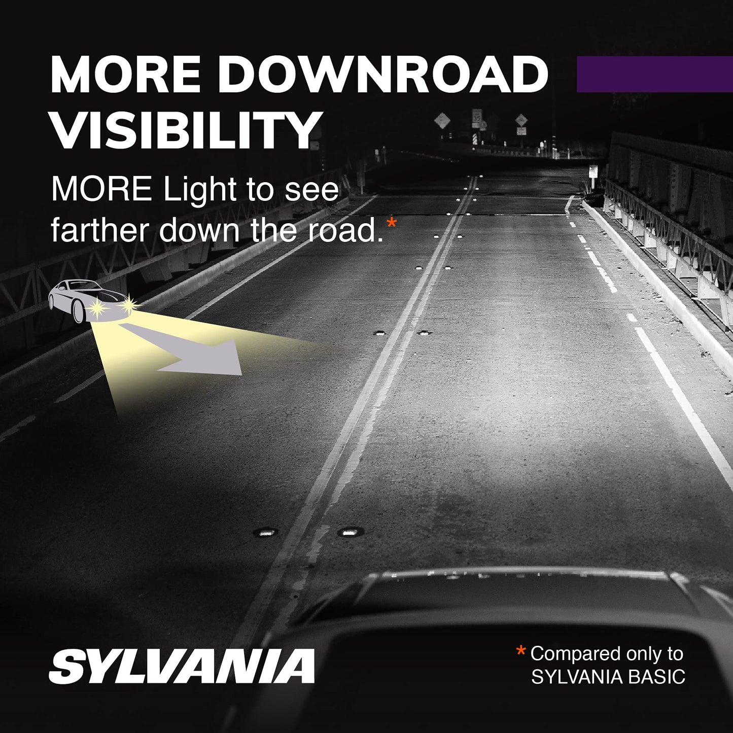 SYLVANIA - H11 XtraVision - High Performance Halogen Headlight Bulb, High Beam, Low Beam and Fog Replacement Bulb (Contains 2 Bulbs) (H11XV.BP2)