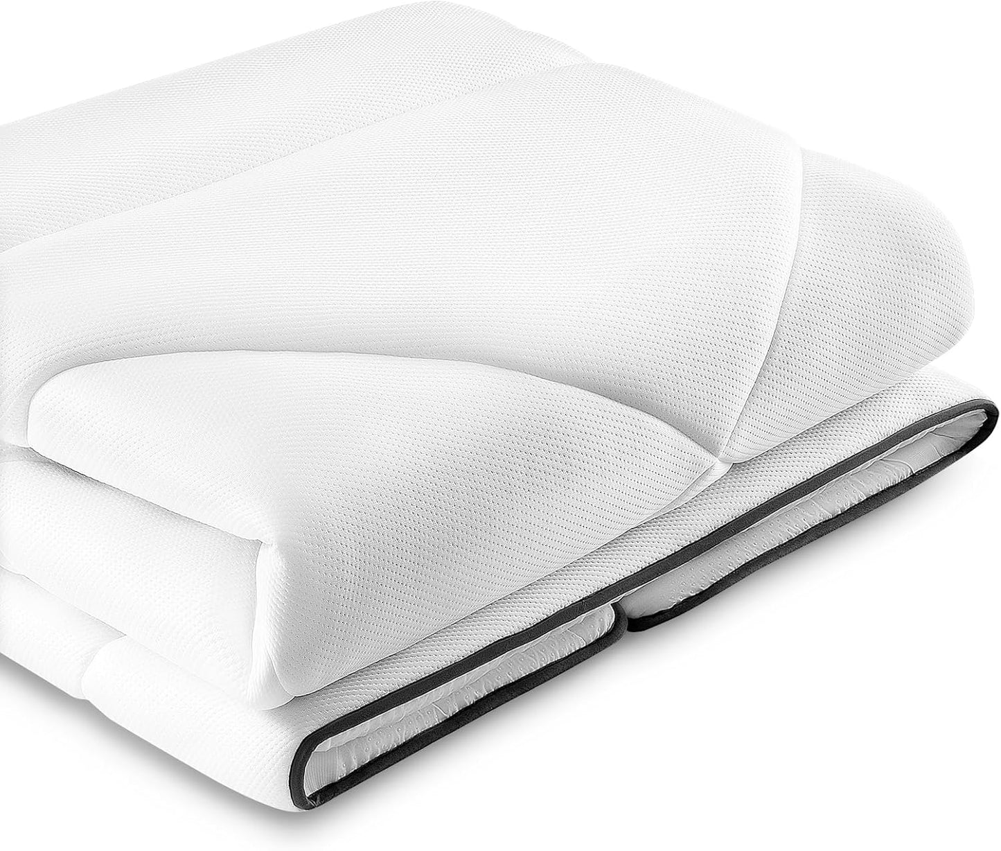 Maxzzz Twin Mattress Pad, Cooling Memory Foam Twin Mattress Topper, Pillow Top Protector for 8-23'' Mattress, White