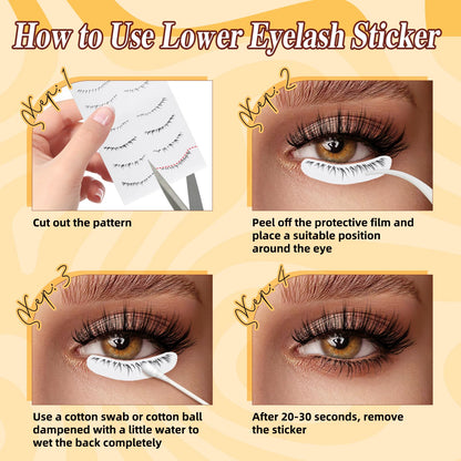 QUEWEL 2 Pairs Magnetic Eyelashes, Reusable No Glue Needed Magnetic Eyelashes Kit with Applicator Lash Clusters Kit without Eyeliner Easy to Wear and Remove (G-YC-C+D01)