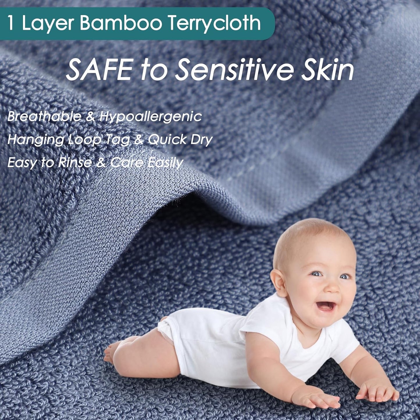 13x13 inch Reusable Makeup Remover Towels, Super Soft and Gentle Face Towels on Sensitive Skin, Extra Large Wash Cloths