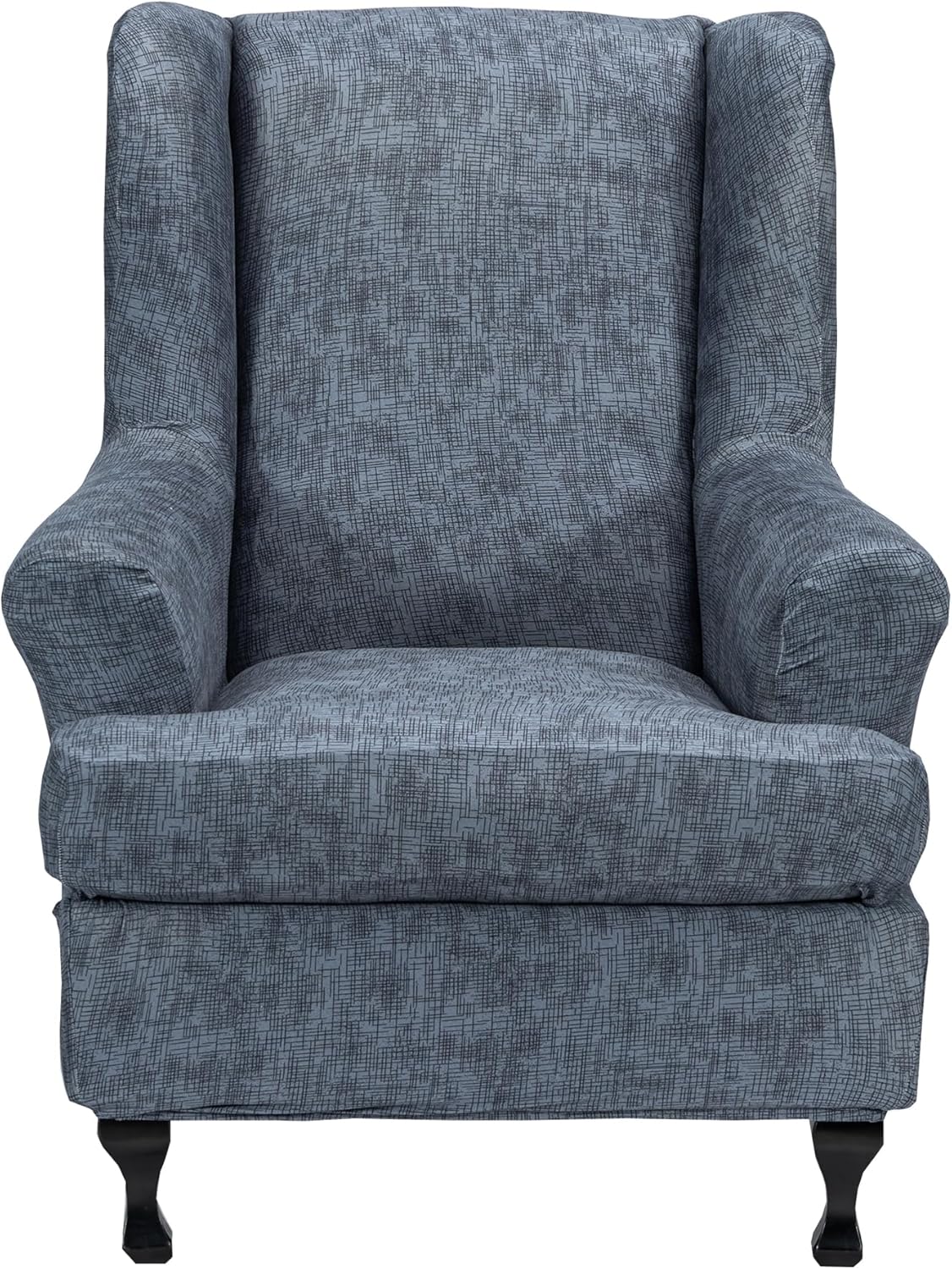 2 Chair,A02 CRFATOP Printed Wing Chair Slipcovers Piece Stretch Wingback Chair Cover Spandex Fabric Wingback Armchair