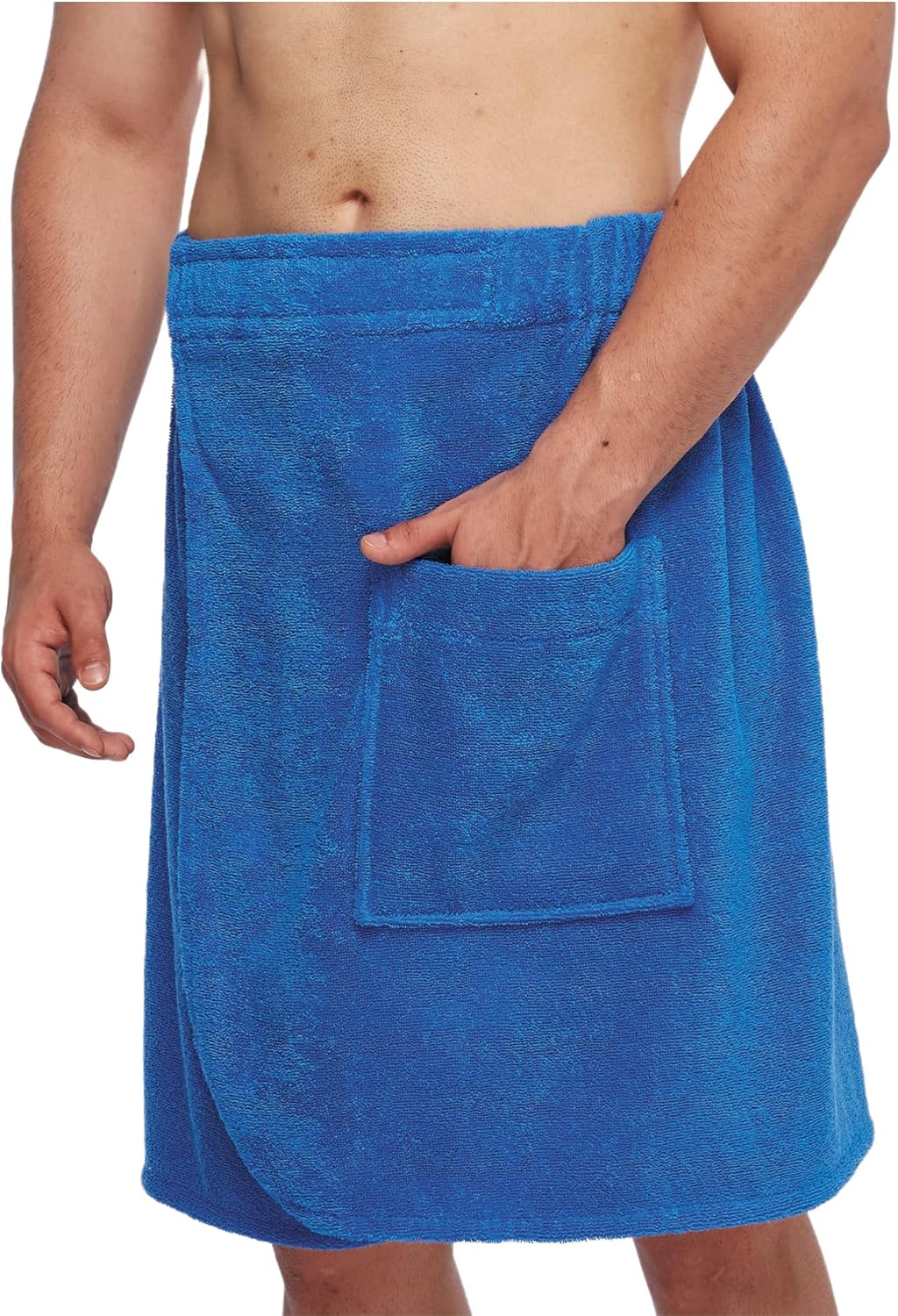 Arus Men's Organic Turkish Cotton Bathrobe - Adjustable Closure