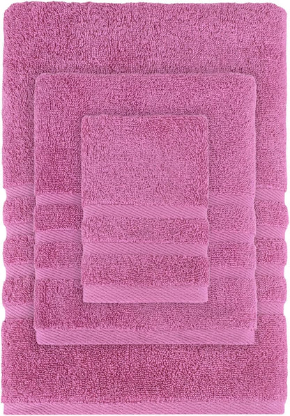 Rosyn Home 6 Set 2 2 2 100% Hotel and Spa Quality Piece Bath Towel Bath Towel Hand Towel Washcloth Soft Turkish Cotton