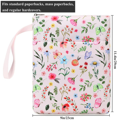 DSIUE Book Sleeve Book Covers for Paperbacks Book Protector with Zipper for Book Lover,11.4 X 9 Inch