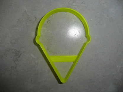 SNOW CONE OUTLINE COOKIE CUTTER for Shaved Ice Frozen Dessert Summer Treat, Made in USA PR3766