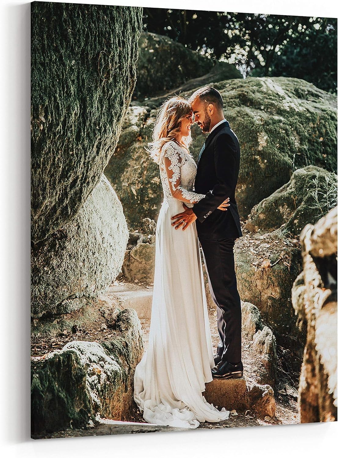 P&L ART Personalized Custom Canvas Prints - Transform Your Photos into Stunning Wall Art | 12x16 Framed Decor
