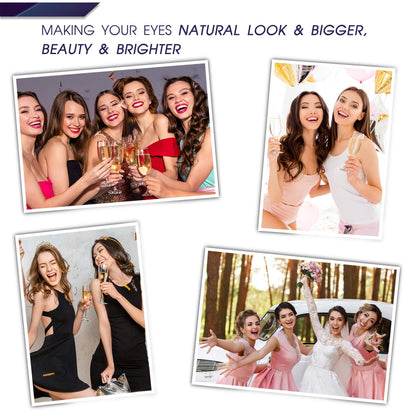 Magnetic Eyelashes with Eyeliner Kit - SevenCrown Magnetic Lashes Natural Looking with 4 Tubes of Magnetic Liner Upgraded,Waterproof,Long Lasting - 10 Pairs Reusable Magnetic Eyelash Kit with Applicator, Easy to Apply.