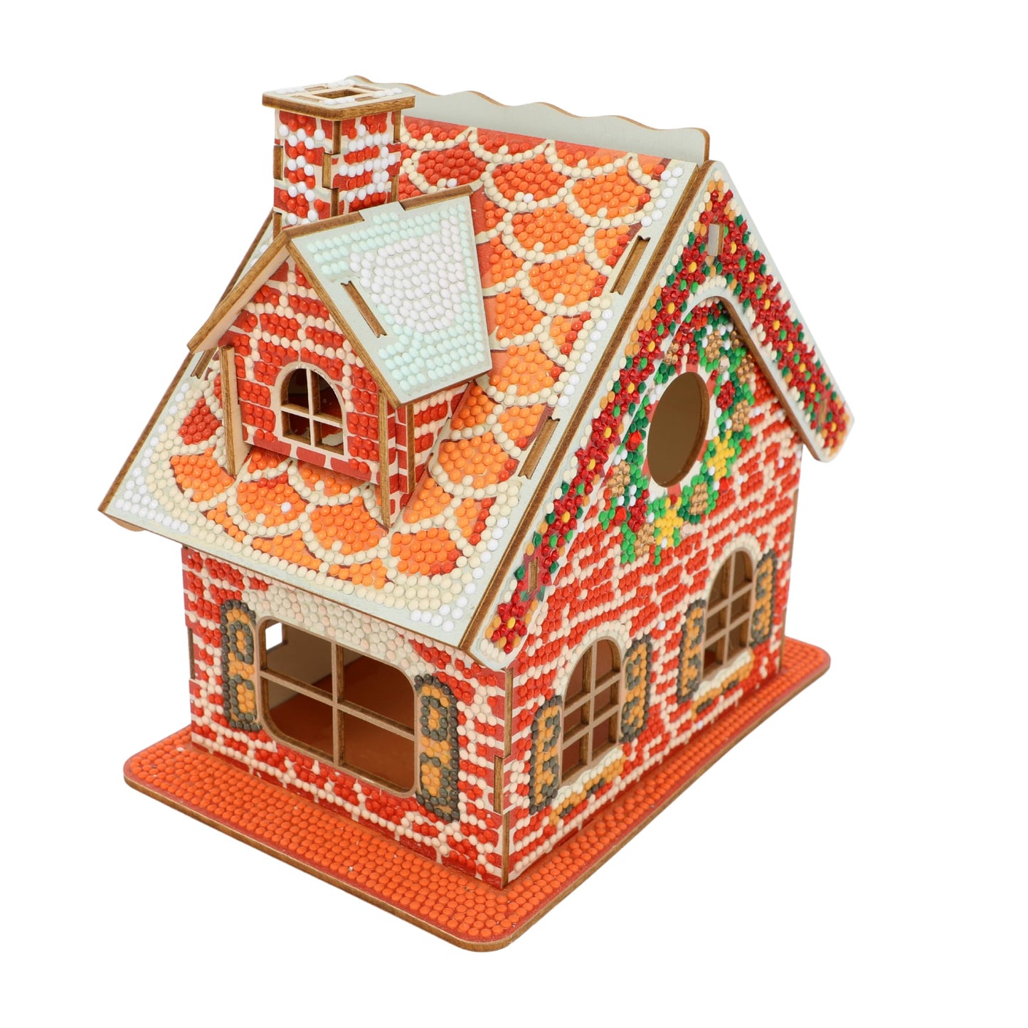 Party Ready 3D Diamond Painting Gingerbread House Christmas Cabin Kit – DIY Holiday Décor, Full Drill Mosaic Art, Festive Craft Kit (Christmas Carbin 2)