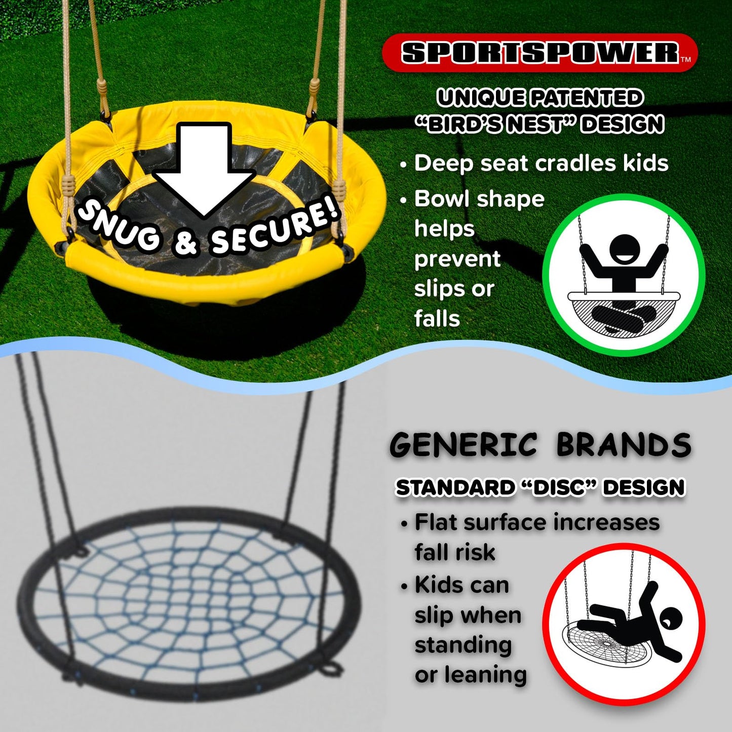 Sportspower Swing Climb and Glide Metal Swing Set 6 in 1: Heavy-Duty A-Frame, Belt Swing, Glider, Saucer, Climbing & Net Ladders (Green)