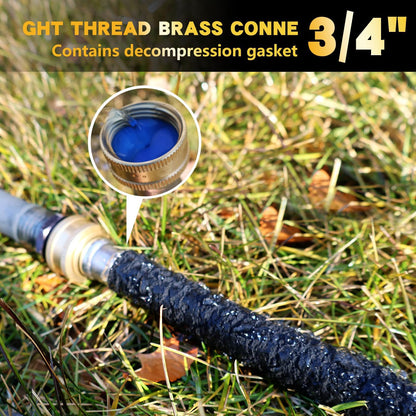 5/8 15 3 Pack, 15 3 Pack Hopegiver Soaker Hose ft Heavy Duty Garden Soaker Hoses with Solid Brass Fitting, Rubber Drip