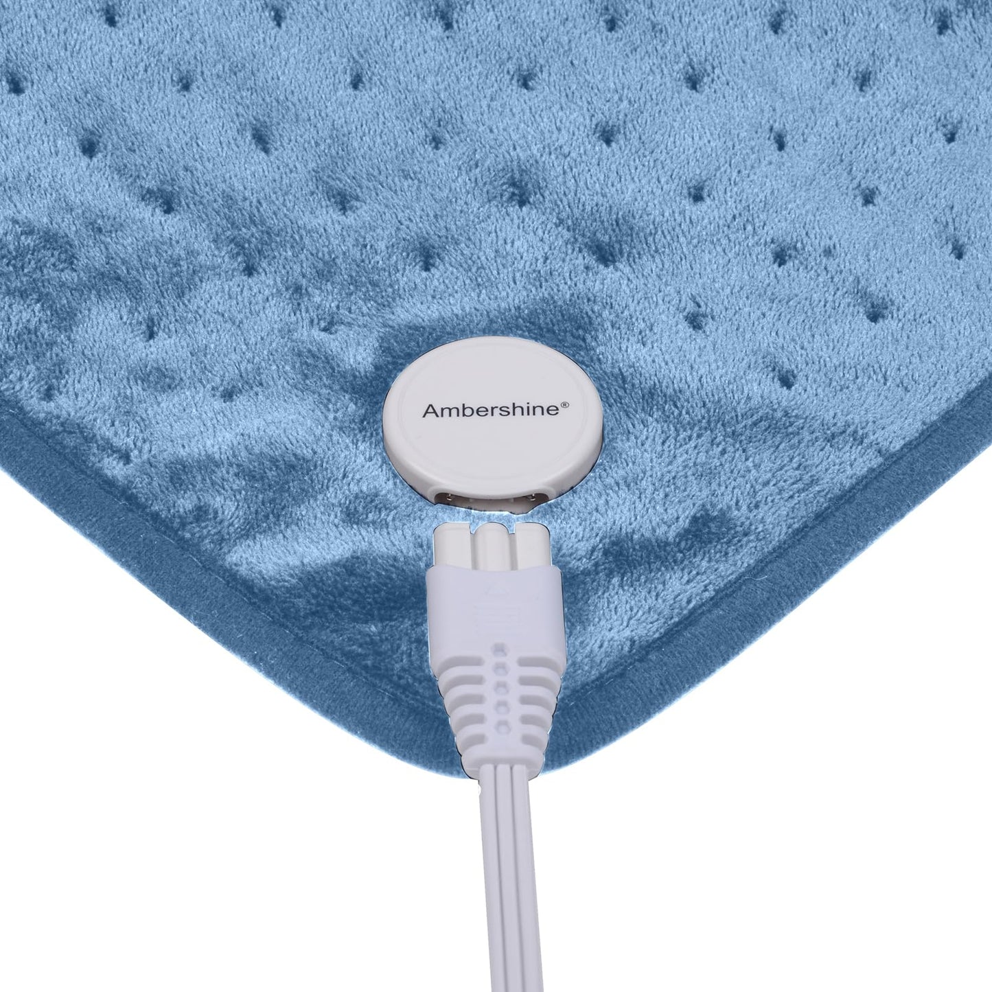 Ruqiji 17''x33'' XXXL King Size Heating Pad with 120 Minutes Auto Shut Off&6 Temperature Settings, Flannel Electric Heating Pad/Pain Relief for Back/Neck/Shoulders/Menstrual Pain/Leg Cramp (Dark Blue)