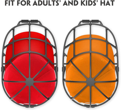 Hat Washer Cage, Hat Cleaner for Adult and Kids Hats, Ideal for Baseball Caps, Safe for Dishwasher, 3-Pack