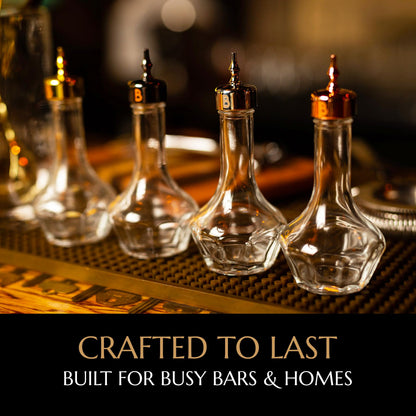 Bull in China Bitters Bottle 90ml Glass Dash Bottle With Dasher Top - Professional Bar Tool For Bartenders & Home Bars (Copper)
