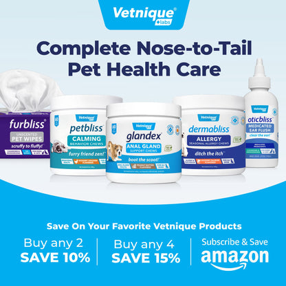Vetnique Labs Furbliss Dog Brush for Small Dogs, Cats and Pets with Short Hair, Grooming Bathing Massaging Deshedding Multi-Functional Wet or Dry Silicone Brush (Short Hair Brush)