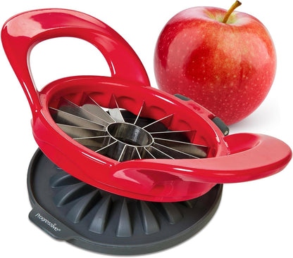 16-Slice PrepWorks Dishwasher Safe Apple Slicer and Corer Thin Apple Cutter with Safety Cover