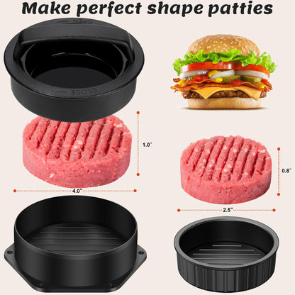 Grilliance 27pcs Griddle Accessories Kit for Blackstone, Professional Hibachi Flat Top Grill Tools, Enlarged Spatula Gift Set with Basting Cover，Burger Press Patty Maker for Outdoor BBQ Teppanyaki