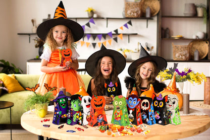 Giiffu 54Pcs Halloween Treat Boxes with Window 6x4x2 Inch