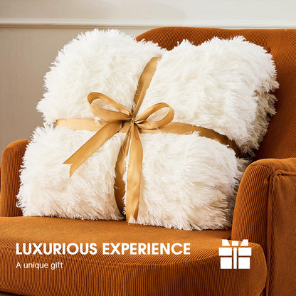 Heated Electric Blanket Throw,Warm Winter Birthday Gifts for Women Her Grandma-Faux Fur with Soft Sherpa,10 Heat Settings,5 Time Settings with Fast Heating, 50x60, Rainbow