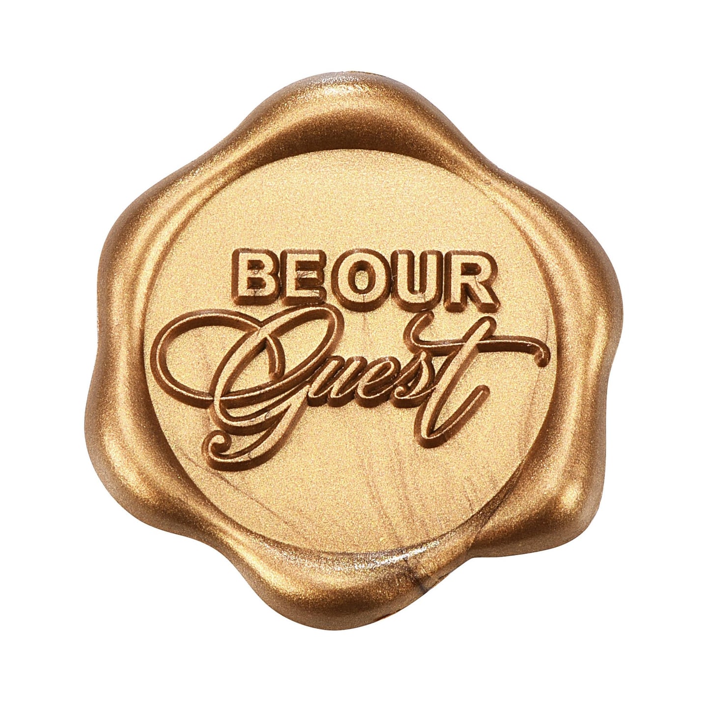 Yoption Be Our Guest Wax Seal Stickers, 50 Pack Envelope Seals, Self Adhesive Antique Gold for Wedding Invitations, Party, Christmas, Gift Wrapping
