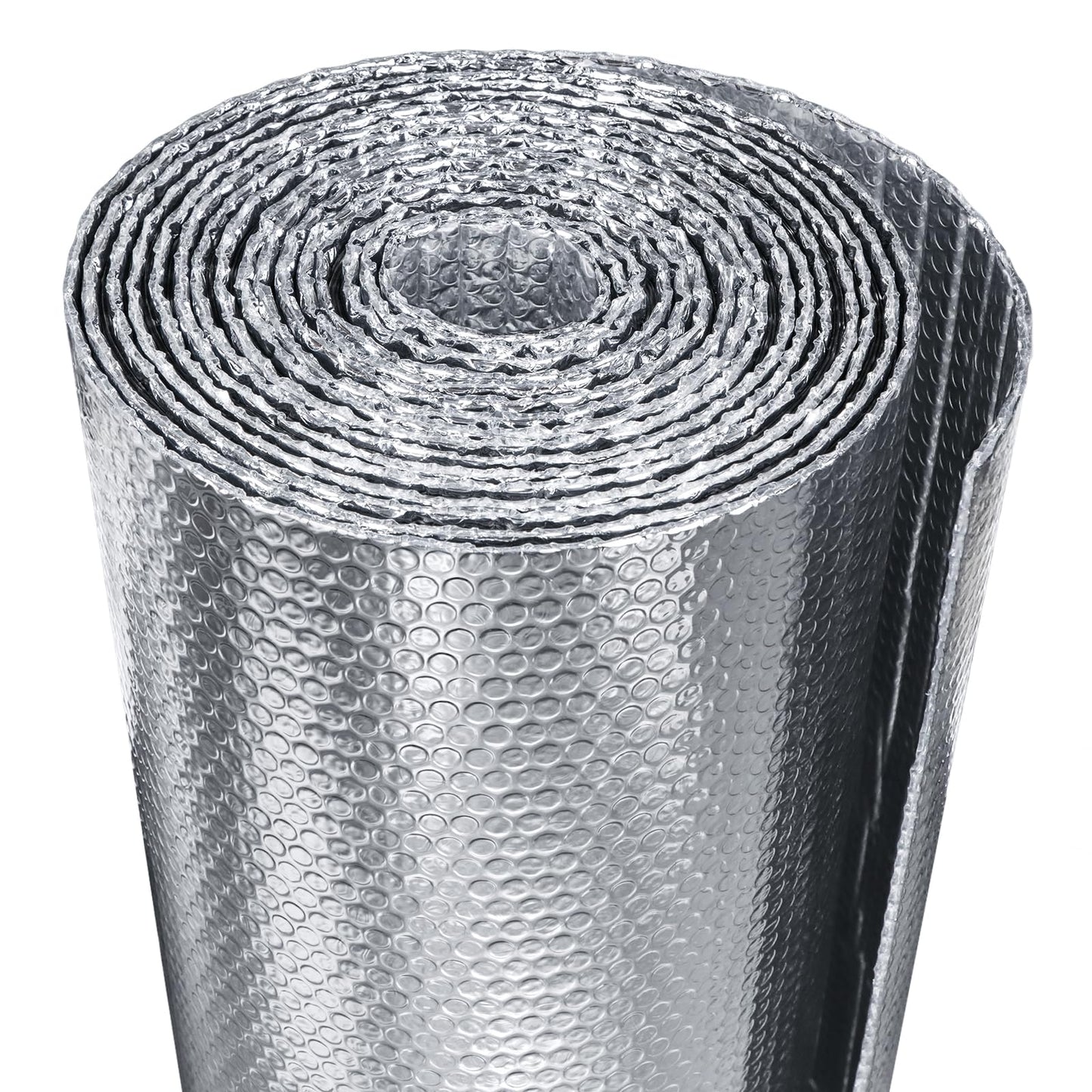AGHITG Reflective Insulation Foam,48" x 10 Ft Window Insulation for Summer Heat,Aluminum Foil Bubble Insulation Roll for Keep Heat,Window Insulation Kit for RV, Thermal Insulation Cover for Window.