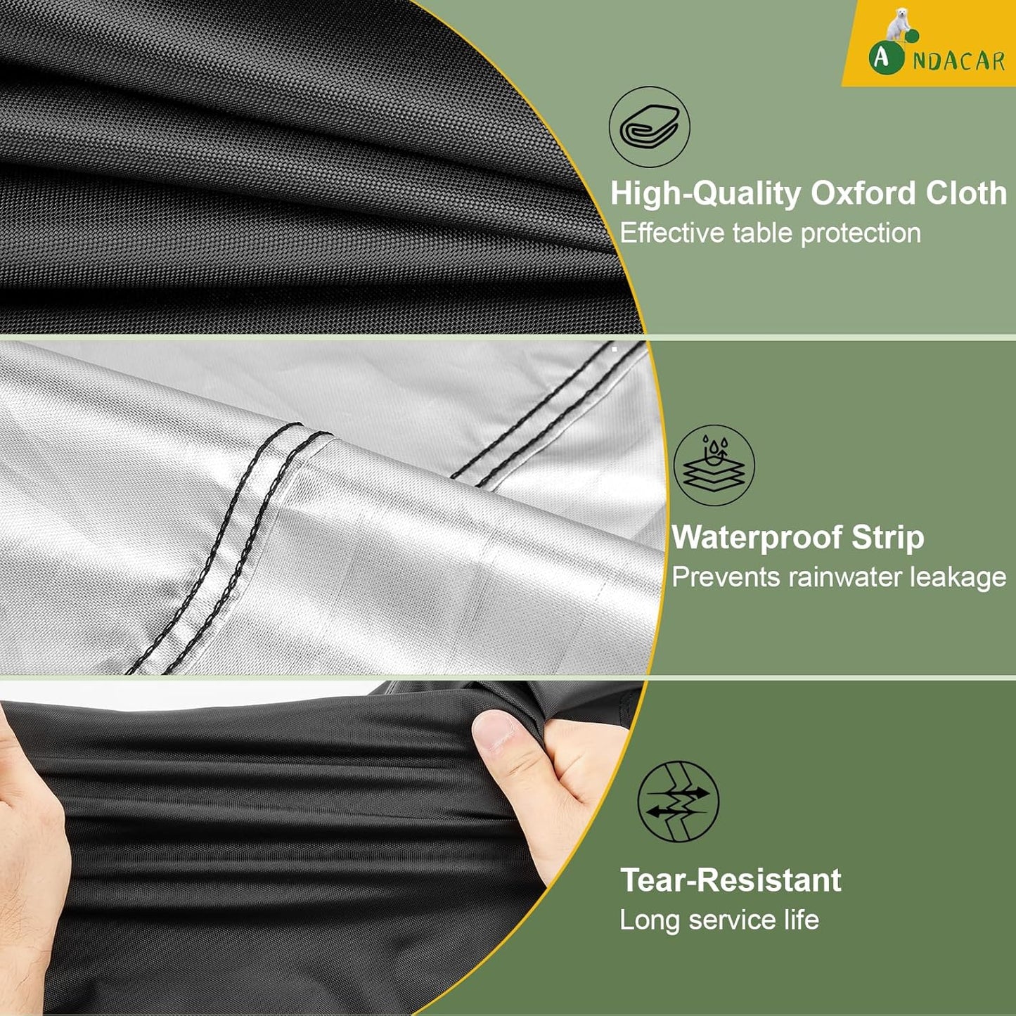 50inch 51"Lx22"Wx36"H Prep Table Cover for Keter Unity XL Portable Outdoor Table, BBQ Cart Cover Waterproof Tool Box