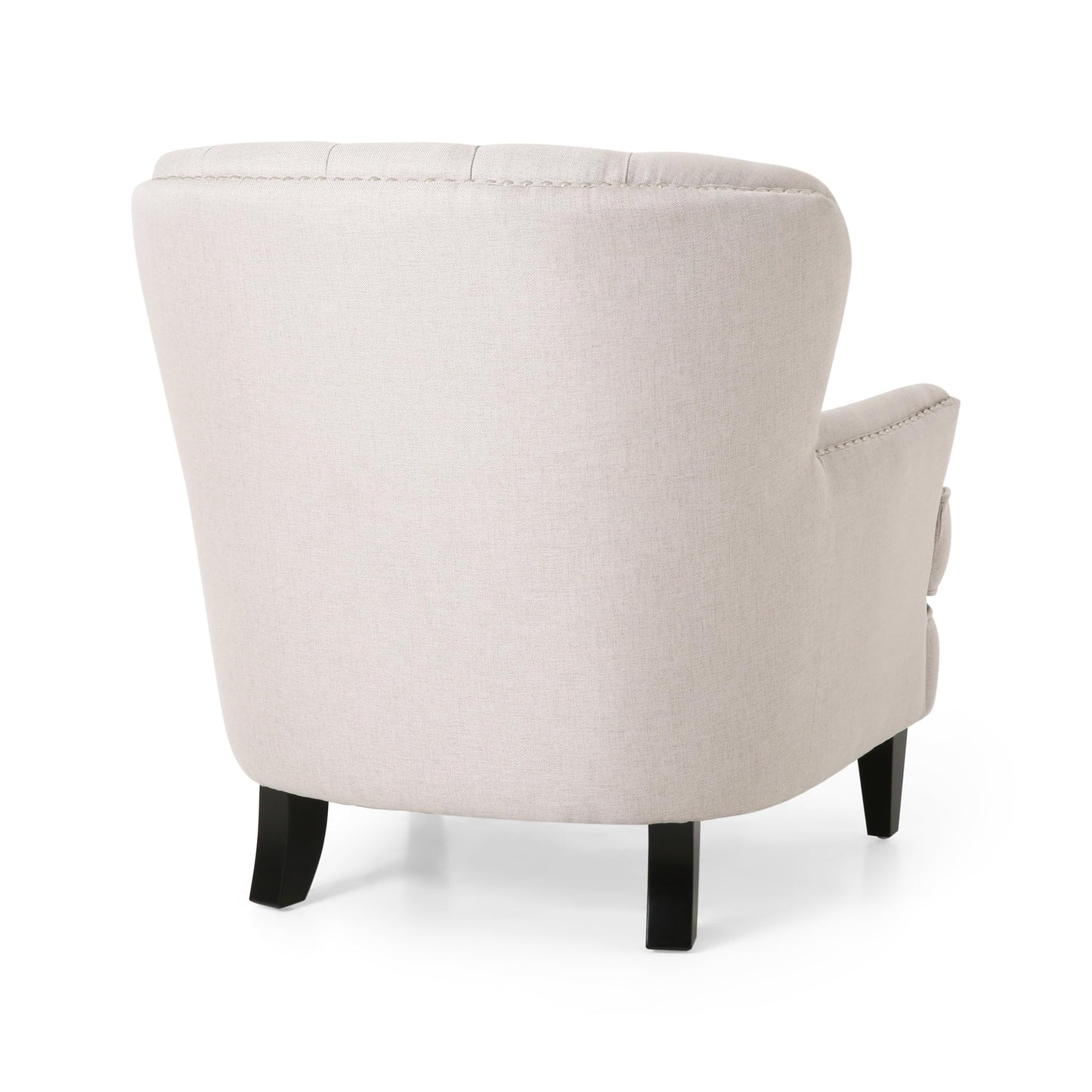 Christopher Knight Home Ophelia Club Chair and Ottoman Set, Wheat, Dark Brown