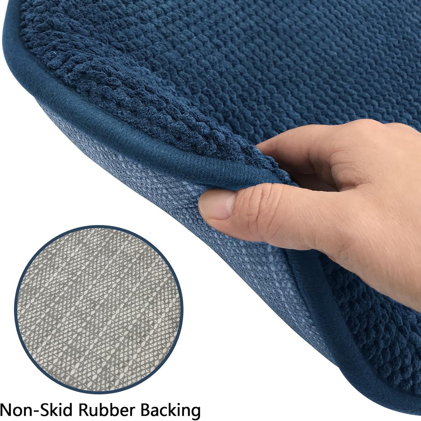 Blue Foam Seat Cushions for Kitchen Chairs, Non Slip Office Seat Cushions, Washable U Shaped Soft Thick Large Chair