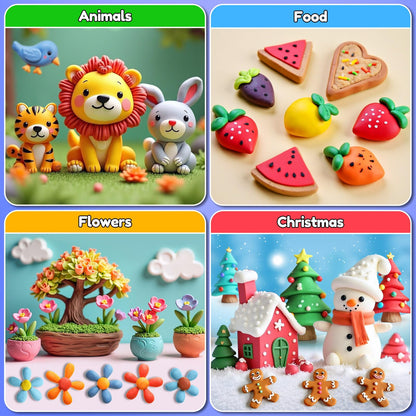 YOPINSAND Air Dry Clay 145 Colors, Modeling Clay for Kids, DIY Molding Magic Toy with Tools, Gift for Kids Boys Girls