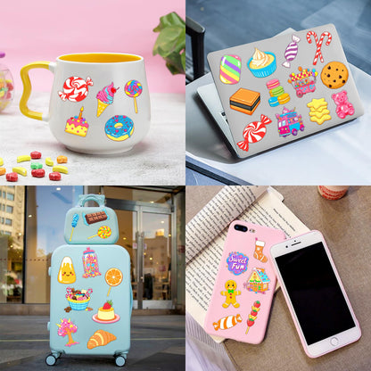 96 PCS Pre-Cut Candy Temporary Tattoos for Kids Birthday Party Favors