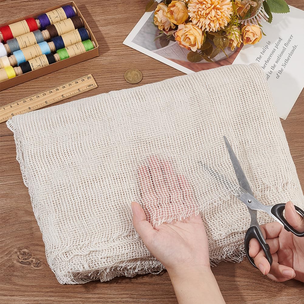 BENECREAT 78x118 Inch Rug Hooking Mesh, Carpet Mesh Backing Fabric for DIY Rug Making, Crocheting, Carpet Repair, Non-Slip Backing Material for Handmade Rugs & Home Decor