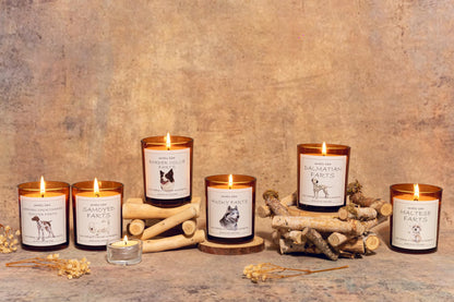 Husky Gifts & Decor, Siberian Husky Gifts, Gift for Dog Lovers, Smells Like Dog Farts Candle - Lavender & Eucalyptus, Crafted by Natural Soy Wax & Natural Essential Oils