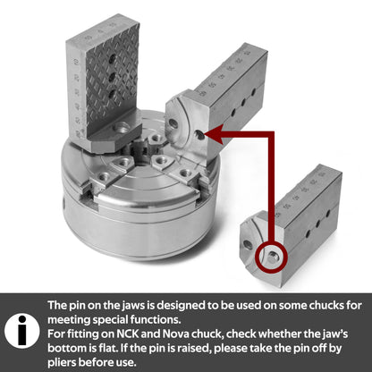 BMWOOD NCK SERIES YD6540 Quick-Change Jaws for Woodturning Lathe for Making Pipe and Spoons.