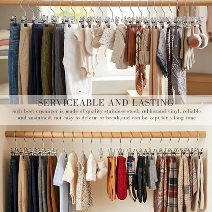 20pcs 6" Adjustable Shoe Rack Pet Baby Pants Folder Multi Functional Travel Portable Hat Heavy Duty Laundry Hooks Socks