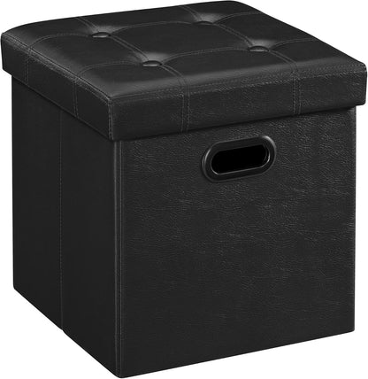 15 Inches Grommet 660 lb, ULSF30B SONGMICS Mazie Collection - Ottoman with Storage, Footstool, Storage Ottoman