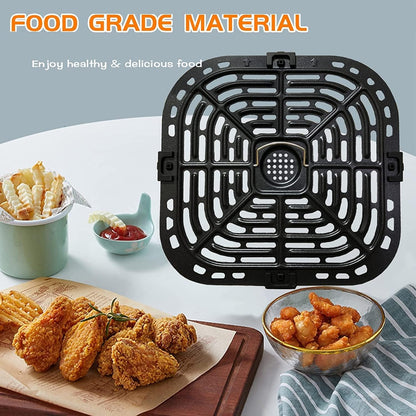 Air Fryer Grill Pan for Instants Vortex 2QT Mini Air Fryer Oven, Nonstick Crisper Plate with Rubber Tabs