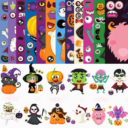 Halloween Stickers, Halloween Crafts Make Your Own DIY Stickers for Games Gifts Party Favors Supplies