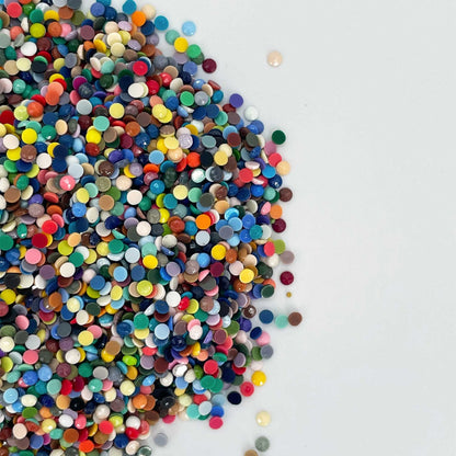 Diamonds Painting Accessories,Replacement for Missing Round Drills 611 612 613 632,Rhinestone Resin Diamond Drill,4 Colors beads Gems stones,3500pcs per color