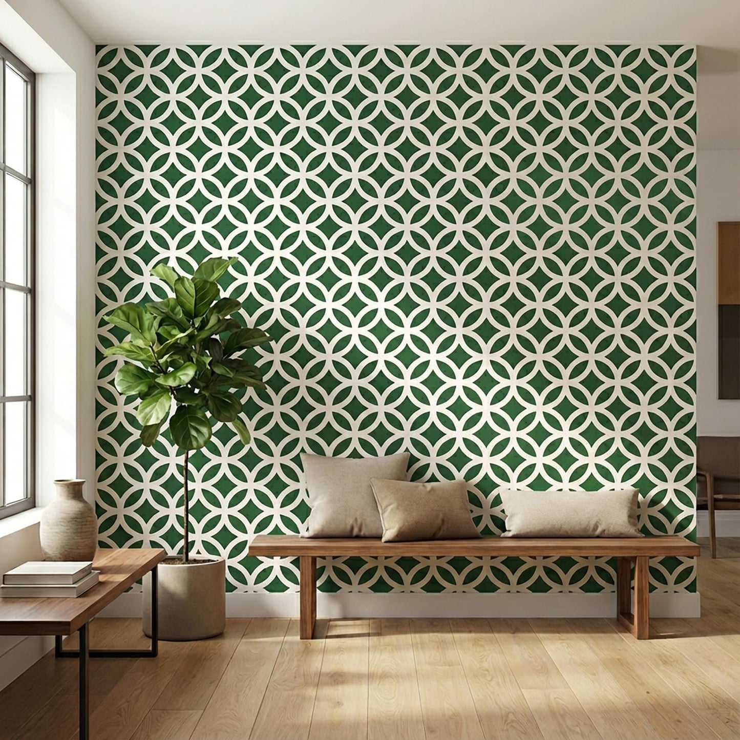 16 PCS Geometric Stencils for Painting, Stencils for Crafts Reusable 12 x 12 Inch Large Pattern Templates for Walls Floors Furniture Tile and Home Decor