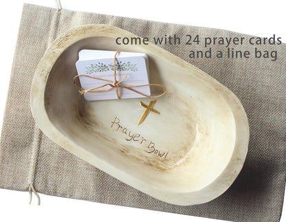 Fight Club Prayer Bowl with Prayer Cards, Blessing Bowls for Christian Gifts, 1 Set