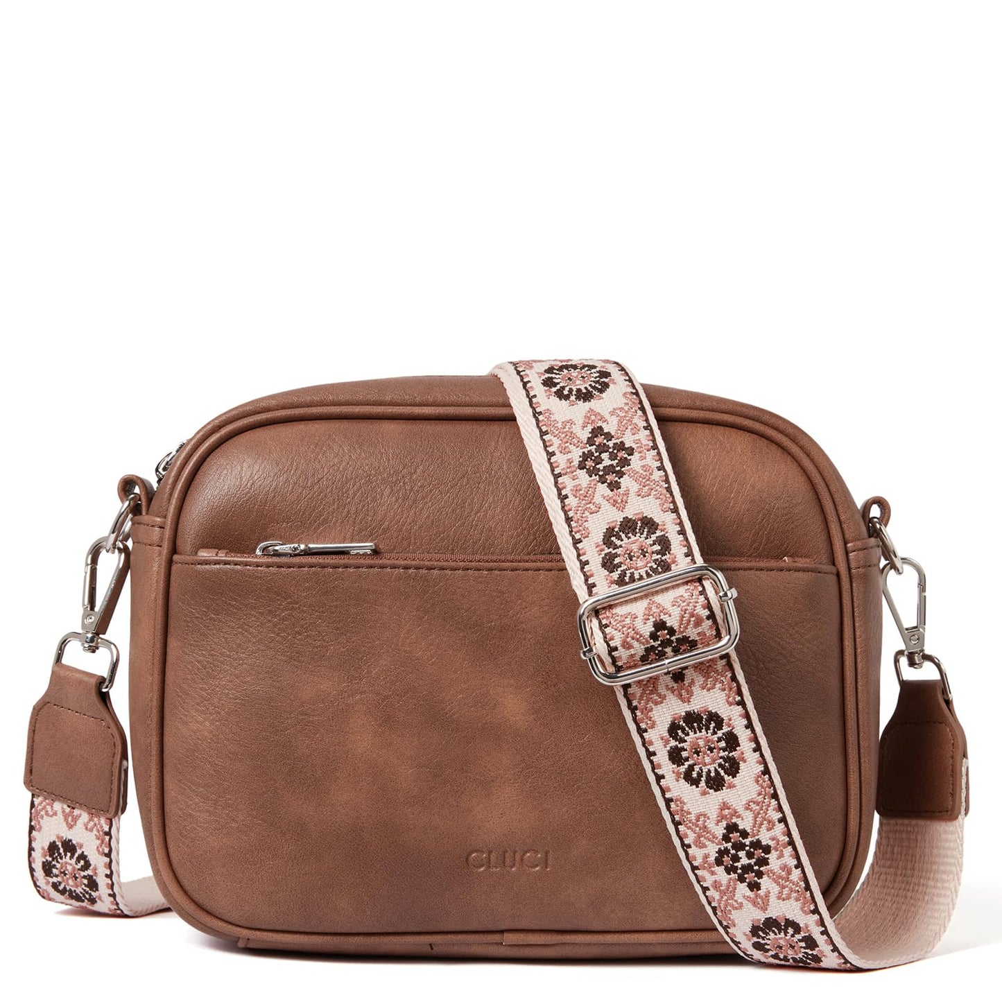 CLUCI Crossbody Bags for Women Trendy, Vegan Leather Shoulder Handbags，Purses for Women with Adjustable Wide Strap
