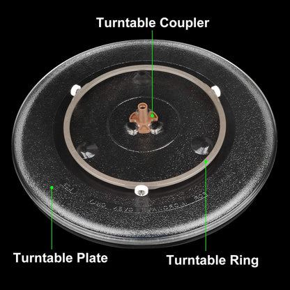 Microwave Turntable Coupler for 12 mm Roller, Microwave Oven Roller Guide Support with "D" Port