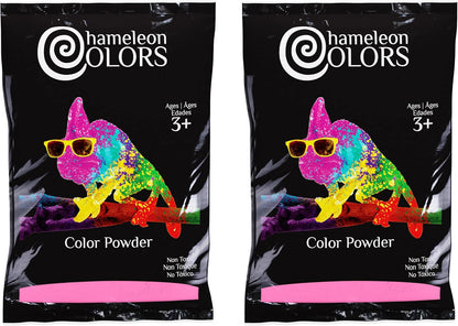 1 lb Chameleon Colors Pink Gender Reveal Powder - Two Bags - Vibrant Pink Color - Powder for Baby Girl Gender Reveal
