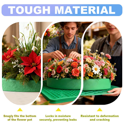 UEREASY Floral Foam Blocks for Fresh Flowers - Flower Foam, 6-Pack Foam for Flower Arrangements, Long-Lasting Water Absorbent Foam, for All Kinds of Flower Decorations(6.5")
